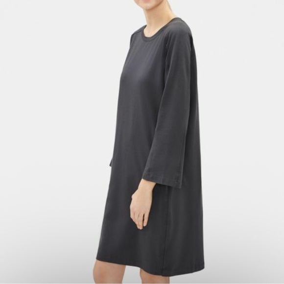 Eileen Fisher Elegant Black Dress - Picture 2 of 4
